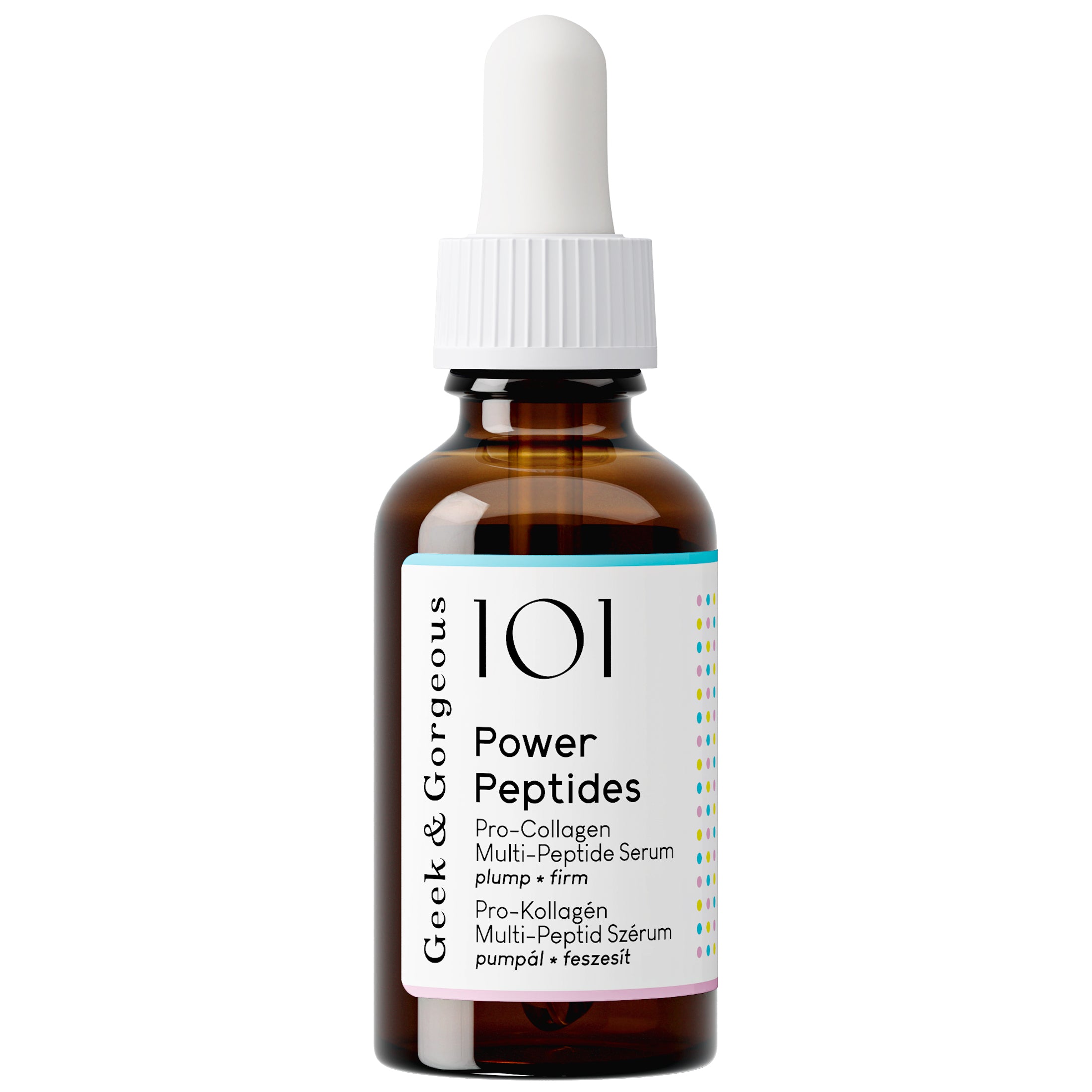 Geek & Gorgeous Power Peptides, 30 mL — manufacturer product photograph